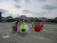大玉おくりの練習の様子
