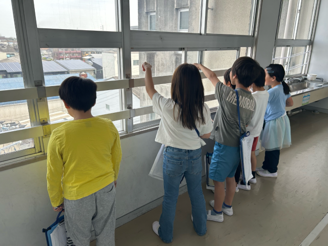 北側を見る様子