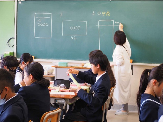 作業をする生徒の様子２